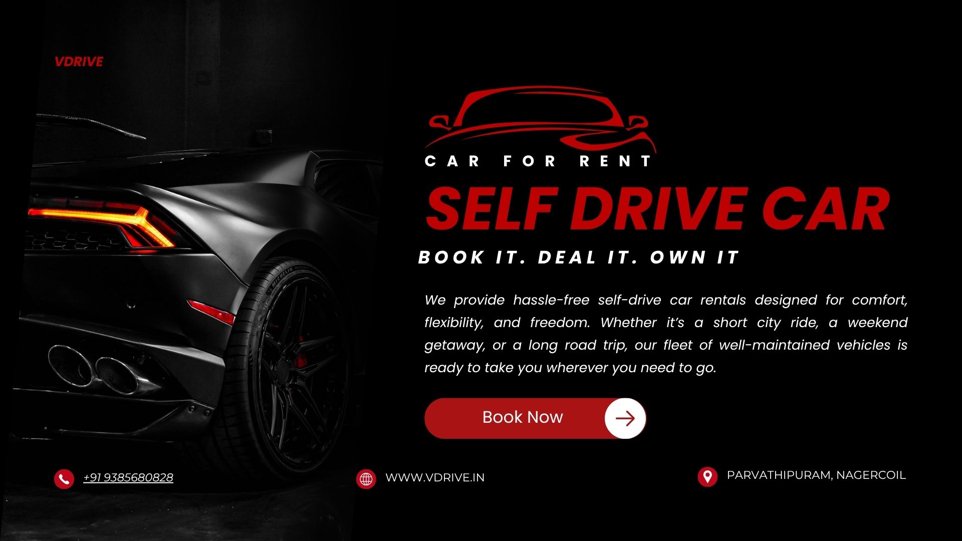 Self drive cars in nagercoil